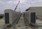 Pump House, roof support system, VRV, VRF, air conditioning