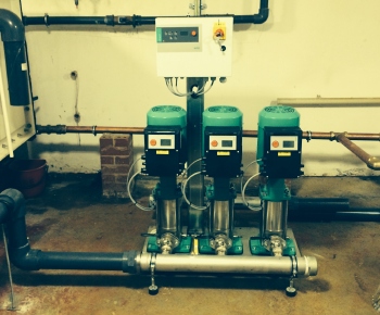 pipes, pipework, Wilo, pump, booster, boosting