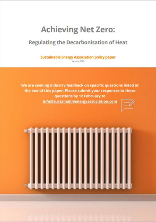 decarbonisation, heating, renewables, Sustainable Energy Association, Lesley Rudd, net zero
