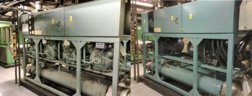 In the current economic environment the pressure is on to save money now by reducing capital spends and to continue to save money later by reducing running costs, particularly energy usage. However, the first requirement often over-rides the second, as reducing running costs often requires huge capital investment to benefit from modern technology. This principle applies to water chillers as much as any other complex equipment, but as many larger buildings will see over half their energy bills assigned to chillers, any percentage saving on power will have a big impact. As a rule of thumb a reasonable-quality medium-size water chiller with a cooling capacity from 200 to 800 kW can often be priced as follows. 100 x nominal cooling (kW) + 25% (in £s) However, there are many other costs associated with replacing an existing chiller. They include craneage, disturbance of services, installation fees, commissioning, design consultants etc. They can be taken into account by doubling the approximation above and trebling it to replace a chiller that has been built in Installing a mid-range 500 kW chiller will therefore cost about £60 000 (500 x 100 +25%= 62 500) plus a further £60 000 to remove an existing chiller — giving a total project cost of about £120 000. For that £120 000, we will remove a substantial, and mostly intact defunct, and presumably life-expired chiller. Although much of the scrap will be recyclable, the scrap value will be negligible and normally lost in the overall project cost. The new chiller will almost certainly be imported — over 90% are. Even if the new chiller is assembled in the EU, a good proportion of the base assemblies will emanate from beyond the EU, which is disadvantageous to our balance of trade. Finally every last nut, bolt and widget of the new chiller must, by definition, be ‘new’. Each requires smelting, moulding and casting, and each base resource requires some degree of mining from raw ore. So the environmental and trade hit of a complete new chiller is high. So back to the beginning of this article … Energy efficiency and reliability, along with environmental factors such as phasing out R22 phase out, are key drivers for procuring a decent new chiller. However, considering that some two-thirds of the weight of the chiller being replaced is simply a large metal box and frame, often in reasonable condition and pretty much duplicated by the new chiller, why not look again at the potential economics of refurbishment? The 95%+ proportion of chillers installed use vapour compression as the primary means of cooling means, and their main components are as follows. 1. Chassis/frame 2. Compressor(s) 3. Condenser(s) with fans for heat rejection 4. Evaporator 5. Pipework system 6. Electrical and controls system The most common problems with old chillers affect compressor(s), heat rejection and the electrical and controls systems. The evaporator may sometimes be a concern. So let us now focus on the main problem areas. Compressors have dramatically improved in terms of both reliability and efficiency. For smaller systems, the scroll compressor is an efficient, and almost throw-away component. For larger displacement systems above 200 kW sub-system capacity, the screw compressor is now firmly established as the most widely applied, reliable and energy- efficient method of vapour compression. Condensers operate in mostly hostile weathered environments; being made of friable mixed metals such as copper and aluminium, they are prone to significant deterioration after several years’ service. Chillers from the late 1980s and early 1990s would be expected to last 15 to 20 years. However cost pressure over the past decade or so has seen an alarming increase in the use of ‘value’ equipment, where much emphasis has been placed on using the bare minimum of expensive aluminium and copper. The result is that many chillers bought on price will suffer condenser failure after just a few years’ service (with what environmental impact?), but for most air-cooled projects replacing the condensers is a key and almost routine expectation of an upgrade. Electrical and controls systems are an area where age degeneration will be a crucial factor in determining life expectancy. However, modern controls and a new compressor can have a significant impact on residual life and the efficiency of an upgrade project. Modern electronic controls and modern screw compressors can reduce energy consumption substantially; 60% is our highest achievement, although 30% is more typical. All these benefits of refurbishing a chiller cost much less than replacing it with a new chiller, and the extent of refurbishment can be tailored to the requirements of each project. As the table shows, refurbishing a 500 kW chiller is about half the cost of replacing it. The life expectancy of such a refurbishment is at least 10 years, and the energy efficiency is the same as a new chiller. If the work is carried out by ThermOzone as a Re-Chill upgrade, a warranty of two years or longer is offered. In our experience, chiller refurbishment needs to take due account of the site client’s knowledge and requirements. We listen to the woes of the client and his original chillers, and also his specific needs, and tailor a solution that addresses these concerns, and will take due account of any fundamental limitations. Before embarking on such a refurbishment, it is important to properly educate site clients what to expect in terms of project implementation and onward effect. It is also important to inspire confidence into those who have to make the often considerable leap of faith that can be needed to take the decision to upgrade a chiller. Trevor Dann is operations director with ThermOzone Ltd