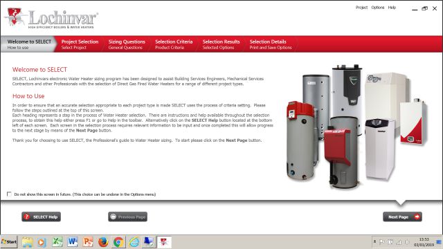 Lochinvar, SELECT, water heater