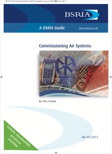 Air systems, Parsloe, commissioning, balancing