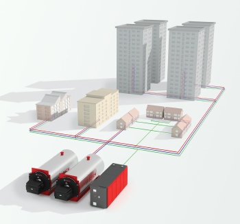 Bosch Commercial and Industrial, district heating, community heating, Energy efficient building systems, energy efficiency