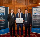 ECA Edmundson Apprentice of the Year, Jack Teasdale, OPUS Building Services, Mark Felber