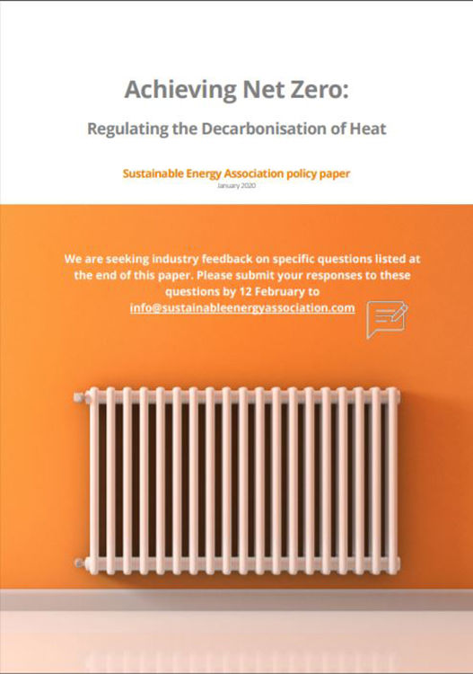 decarbonisation, heating, renewables, Sustainable Energy Association, Lesley Rudd, net zero 