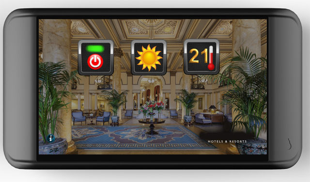 Controls, David Dunn, Hotels, interface, Mini Touchscreen controller, TCUK, Toshiba Carrier